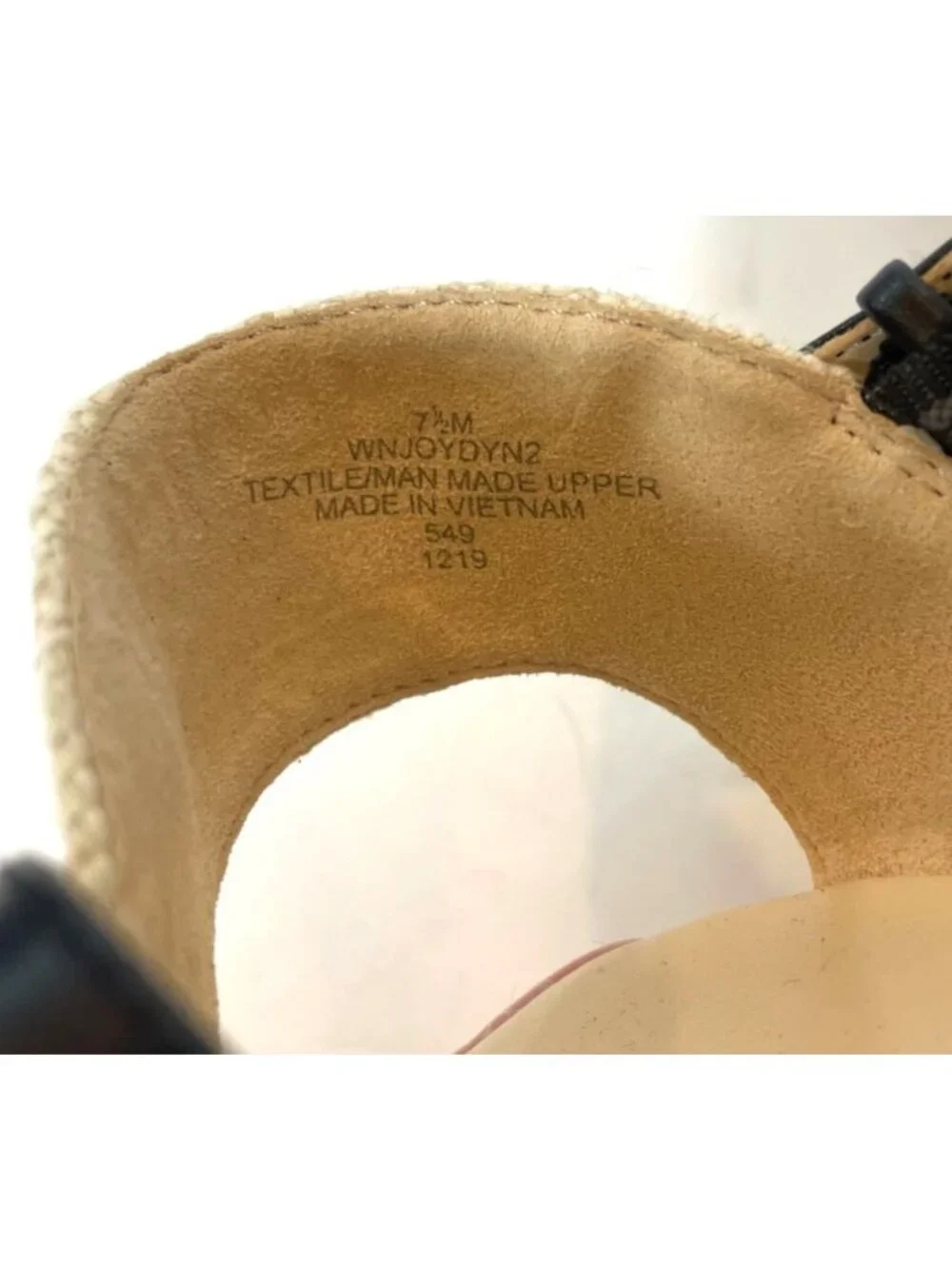 Nine West Joydyn Cheetah Print Espadrille Wedge Sandals Ankle Strap Size 7.5